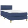 Box spring bed with blue fabric mattress 100x200 cm by vidaXL, Beds and slatted bases - Ref: Foro24-3140679, Price: 320,81 €,...