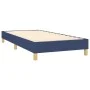 Box spring bed with blue fabric mattress 100x200 cm by vidaXL, Beds and slatted bases - Ref: Foro24-3140679, Price: 320,81 €,...