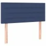 Box spring bed with blue fabric mattress 100x200 cm by vidaXL, Beds and slatted bases - Ref: Foro24-3140679, Price: 320,81 €,...