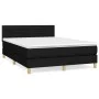 Boxspringbett mit schwarzer Stoffmatratze 140x200 cm von vidaXL, Betten und Lattenroste - Ref: Foro24-3140699, Preis: 451,90 ...