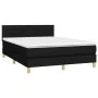 Boxspringbett mit schwarzer Stoffmatratze 140x200 cm von vidaXL, Betten und Lattenroste - Ref: Foro24-3140699, Preis: 451,90 ...