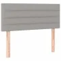 Box spring bed with light gray fabric mattress 100x200 cm by vidaXL, Beds and slatted bases - Ref: Foro24-3140673, Price: 303...