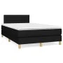 Box spring bed with black fabric mattress 120x200 cm by vidaXL, Beds and slatted bases - Ref: Foro24-3140683, Price: 372,74 €...