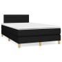 Cama box spring con colchón tela negro 120x200 cm de vidaXL, Camas y somieres - Ref: Foro24-3140683, Precio: 374,08 €, Descue...