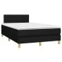 Box spring bed with black fabric mattress 120x200 cm by vidaXL, Beds and slatted bases - Ref: Foro24-3140683, Price: 372,74 €...