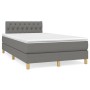 Cama box spring con colchón tela gris oscuro 120x200 cm de vidaXL, Camas y somieres - Ref: Foro24-3140842, Precio: 373,67 €, ...