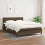 Box spring bed with dark brown fabric mattress 140x190 cm by vidaXL, Beds and slatted bases - Ref: Foro24-3140292, Price: 443...
