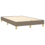 Box spring bed with taupe gray fabric mattress 120x200 cm by vidaXL, Beds and slatted bases - Ref: Foro24-3140685, Price: 352...