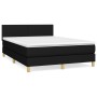 Cama box spring con colchón tela negro 140x190 cm de vidaXL, Camas y somieres - Ref: Foro24-3140451, Precio: 454,78 €, Descue...