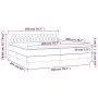 Box spring bed with blue fabric mattress 200x200 cm by vidaXL, Beds and slatted bases - Ref: Foro24-3140887, Price: 580,13 €,...