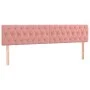 Box spring bed with pink velvet mattress 200x200 cm by vidaXL, Beds and slatted bases - Ref: Foro24-3141508, Price: 546,30 €,...