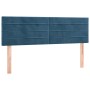 Box spring bed with dark blue velvet mattress 140x200 cm by vidaXL, Beds and slatted bases - Ref: Foro24-3141369, Price: 421,...