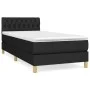 Box spring bed with black fabric mattress 90x190 cm by vidaXL, Beds and slatted bases - Ref: Foro24-3140819, Price: 272,70 €,...