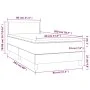 Box spring bed with black fabric mattress 80x200 cm by vidaXL, Beds and slatted bases - Ref: Foro24-3140491, Price: 277,01 €,...