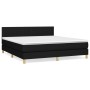 Boxspringbett mit schwarzer Stoffmatratze 180x200 cm von vidaXL, Betten und Lattenroste - Ref: Foro24-3140795, Preis: 544,95 ...