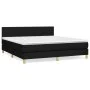 Cama box spring con colchón tela negro 180x200 cm de vidaXL, Camas y somieres - Ref: Foro24-3140795, Precio: 532,27 €, Descue...