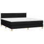 Boxspringbett mit schwarzer Stoffmatratze 180x200 cm von vidaXL, Betten und Lattenroste - Ref: Foro24-3140795, Preis: 544,95 ...