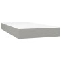 Box spring bed with light gray fabric mattress 200x200 cm by vidaXL, Beds and slatted bases - Ref: Foro24-3140481, Price: 575...