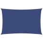 Toldo de vela rectangular tela Oxford azul 2,5x5 m
