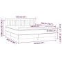 Box spring bed with dark gray velvet mattress 160x200 cm by vidaXL, Beds and slatted bases - Ref: Foro24-3141432, Price: 483,...