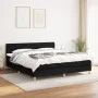 Box spring bed with black fabric mattress 160x200 cm by vidaXL, Beds and slatted bases - Ref: Foro24-3140867, Price: 486,14 €...