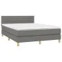 Box spring bed with dark gray fabric mattress 140x200 cm by vidaXL, Beds and slatted bases - Ref: Foro24-3140698, Price: 411,...