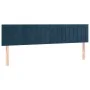 Box spring bed with dark blue velvet mattress 200x200 cm by vidaXL, Beds and slatted bases - Ref: Foro24-3141447, Price: 556,...