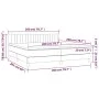 Box spring bed with dark blue velvet mattress 200x200 cm by vidaXL, Beds and slatted bases - Ref: Foro24-3141447, Price: 556,...