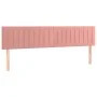 Box spring bed with pink velvet mattress 180x200 cm by vidaXL, Beds and slatted bases - Ref: Foro24-3141442, Price: 482,33 €,...