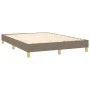 Box spring bed with taupe gray fabric mattress 140x200 cm by vidaXL, Beds and slatted bases - Ref: Foro24-3140541, Price: 416...