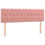 Box spring bed with pink velvet mattress 160x200 cm by vidaXL, Beds and slatted bases - Ref: Foro24-3141496, Price: 474,44 €,...