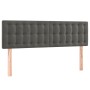 Box spring bed with dark gray velvet mattress 140x190 cm by vidaXL, Beds and slatted bases - Ref: Foro24-3141540, Price: 436,...