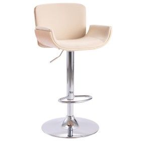 Cremefarbener Küchenhocker aus Kunstleder von vidaXL, Küchenhocker - Ref: Foro24-287377, Preis: 148,84 €, Rabatt: %