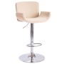 Cremefarbener Küchenhocker aus Kunstleder von vidaXL, Küchenhocker - Ref: Foro24-287377, Preis: 148,84 €, Rabatt: %