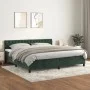 Box spring bed with dark green velvet mattress 200x200 cm by vidaXL, Beds and slatted bases - Ref: Foro24-3141506, Price: 632...