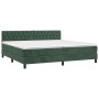 Boxspringbett mit dunkelgrüner Samtmatratze 200x200 cm von vidaXL, Betten und Lattenroste - Ref: Foro24-3141506, Preis: 646,8...