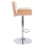 Cremefarbener Küchenhocker aus Kunstleder von vidaXL, Küchenhocker - Ref: Foro24-287377, Preis: 148,84 €, Rabatt: %