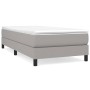 Cama box spring con colchón tela gris claro 90x200 cm de vidaXL, Camas y somieres - Ref: Foro24-3144045, Precio: 272,30 €, De...
