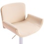 Cremefarbener Küchenhocker aus Kunstleder von vidaXL, Küchenhocker - Ref: Foro24-287377, Preis: 148,84 €, Rabatt: %