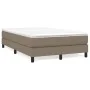Box spring bed with taupe gray fabric mattress 120x200 cm by vidaXL, Beds and slatted bases - Ref: Foro24-3144065, Price: 312...