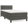 Boxspringbett mit dunkelgrauer Samtmatratze 90x200 cm von vidaXL, Betten und Lattenroste - Ref: Foro24-3141522, Preis: 294,80...