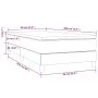 Box spring bed with black fabric mattress 90x200 cm by vidaXL, Beds and slatted bases - Ref: Foro24-3144047, Price: 256,83 €,...
