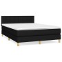 Boxspringbett mit schwarzer Stoffmatratze 140x190 cm von vidaXL, Betten und Lattenroste - Ref: Foro24-3140611, Preis: 465,08 ...