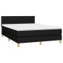 Boxspringbett mit schwarzer Stoffmatratze 140x190 cm von vidaXL, Betten und Lattenroste - Ref: Foro24-3140611, Preis: 465,08 ...