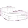 Boxspringbett mit schwarzer Stoffmatratze 140x190 cm von vidaXL, Betten und Lattenroste - Ref: Foro24-3140611, Preis: 464,71 ...