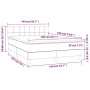 Cama box spring con colchón tela negro 140x190 cm de vidaXL, Camas y somieres - Ref: Foro24-3140611, Precio: 465,08 €, Descue...