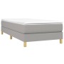Box spring bed with light gray fabric mattress 80x200 cm by vidaXL, Beds and slatted bases - Ref: Foro24-3144127, Price: 248,...
