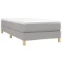 Box spring bed with light gray fabric mattress 80x200 cm by vidaXL, Beds and slatted bases - Ref: Foro24-3144127, Price: 253,...