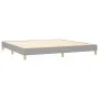 Box spring bed with light gray fabric mattress 200x200 cm by vidaXL, Beds and slatted bases - Ref: Foro24-3140641, Price: 573...