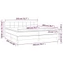 Box spring bed with light gray fabric mattress 200x200 cm by vidaXL, Beds and slatted bases - Ref: Foro24-3140641, Price: 573...